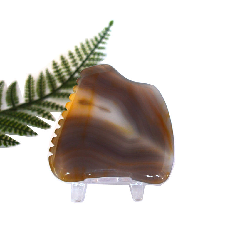 Ferramentas de Massagem 2024 Chegadas Agate Natural Gua Sha Scraping Painel de Massagem para aliviar a fadiga e promover a beleza da pele