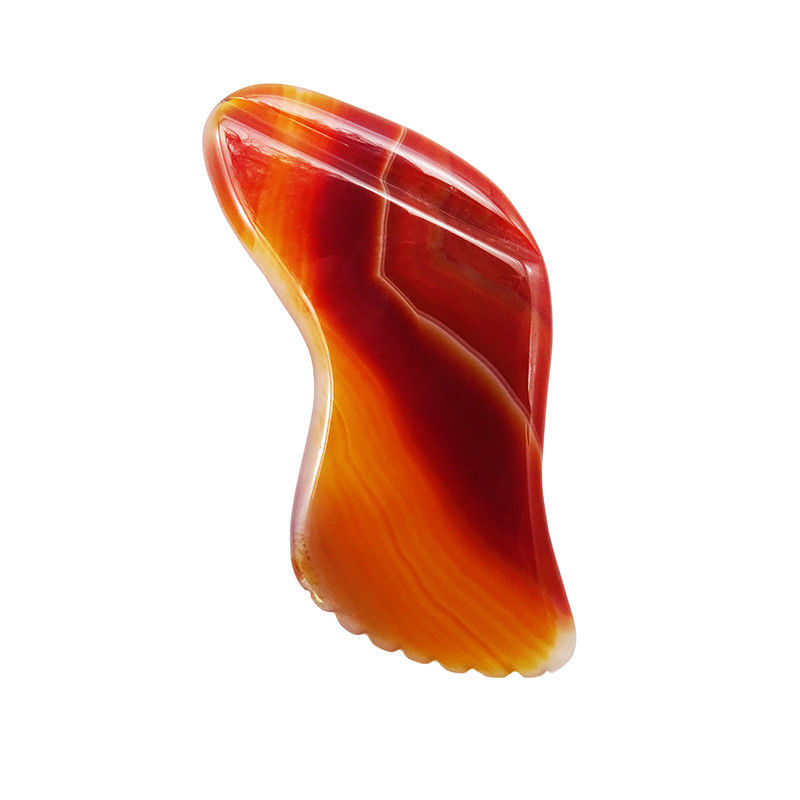 Red Agate Gua Sha ferramenta de massagem para SPA terapia de acupuntura e massagem facial e corpo cuidados de saúde Beaut