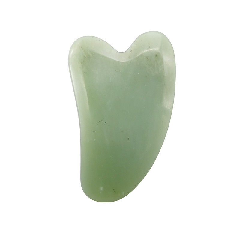 Xiuyan Jade Guasha Board para Cuidados da Pele e do Corpo Forma do Coração Gua Sha Massagem Ferramenta para Aliviar a Tensão Muscular