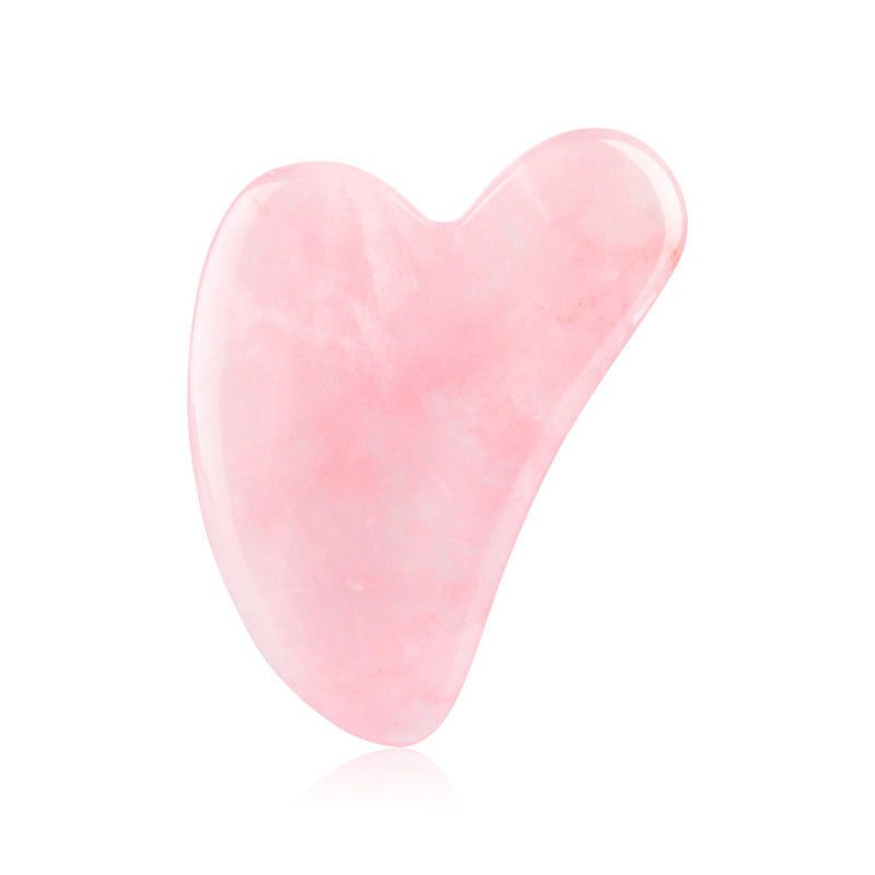 Ferramenta de massagem de pedra portátil de jade natural Gua Sha para rosto pescoço levantamento de pele remoção de rugas cuidados de beleza fisioterapia