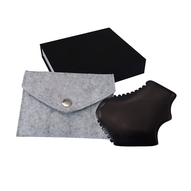 Marca privada Gua Sha Jade Massagem Facial Massagem Natural Bian Pedra Facial Guasha ferramenta de raspagem com design portátil