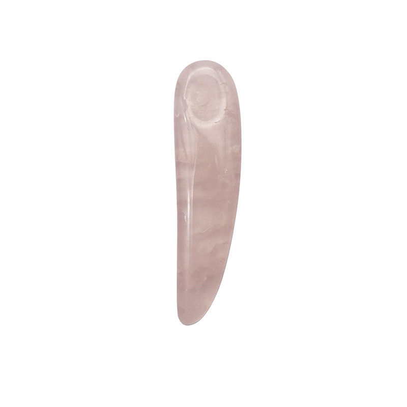 Esponja de quartzo rosa para Gua Sha e cosméticos aplicador de varinha de beleza espátula