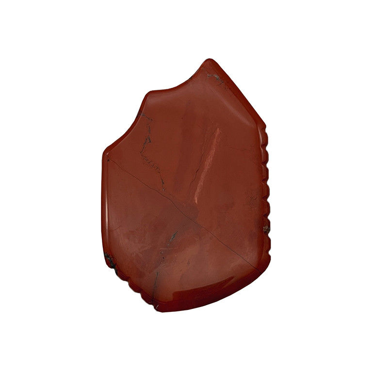 Red Jasper Facial Guasha Skin Lifting Firming Natural Hand Healing Jade Gua Sha Facial Massage Tool Portátil e de mão