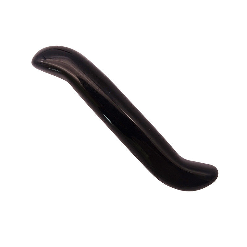 Obsidiano Natural S-Forma Massage Wand Crystal Healing Yoni Wand Massager Stick para Rejuvenescimento Facial e Corpo