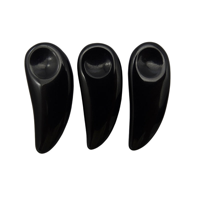 Massagista Facial Negro Mini Obsidiana Cosmético Cucharão de Guasha Creme de Olho Maquiagem Escola Espatula Bastão para Massagem de Alivio Ocular