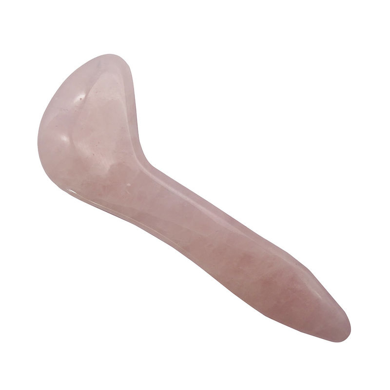 2024 Produto Polido Técnico Rosa Natural Quartz Jade Gua Sha Ferramenta de Massagem para Massagem Facial Caixa de Presente MOQ 100PCS
