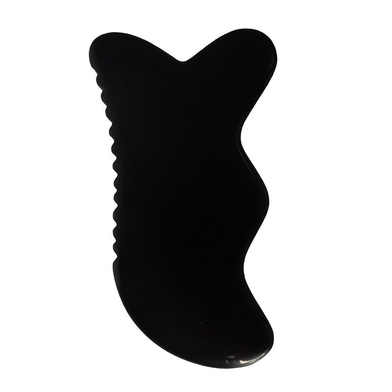 Guasha ferramenta de massagem natural de pedra negra Bian Guasha ferramenta para massagem de pés pescoço costas rosto