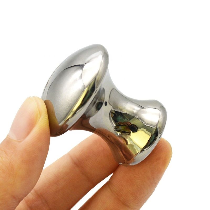 Massagista corporal Fungos de aço inoxidável ferramenta de massagem Gua Sha com logotipo personalizado e artesanato feito à mão