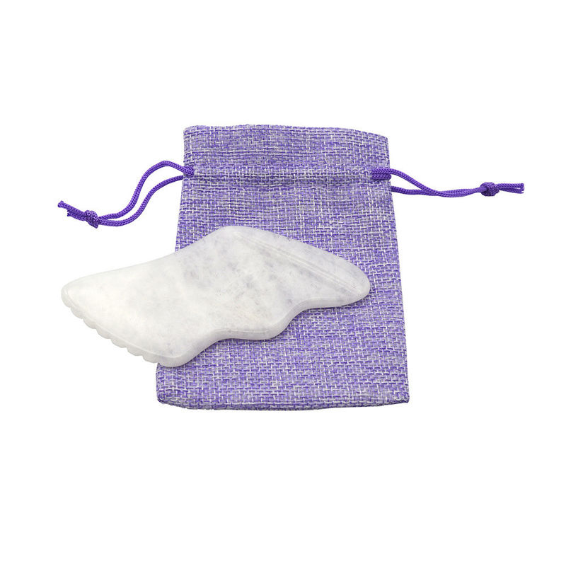 Função Cabeça Massagista de Saúde Jade Branco Facial Guasha Massagista Scraping Board Gua Sha Massage Tool para Massagista de Cabeça