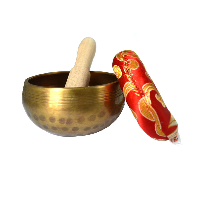 Cooper Material Nepal Chakra Gold Yoga Meditação Tibetano Custom Cantando Bowl Conjunto para Sound Therapy