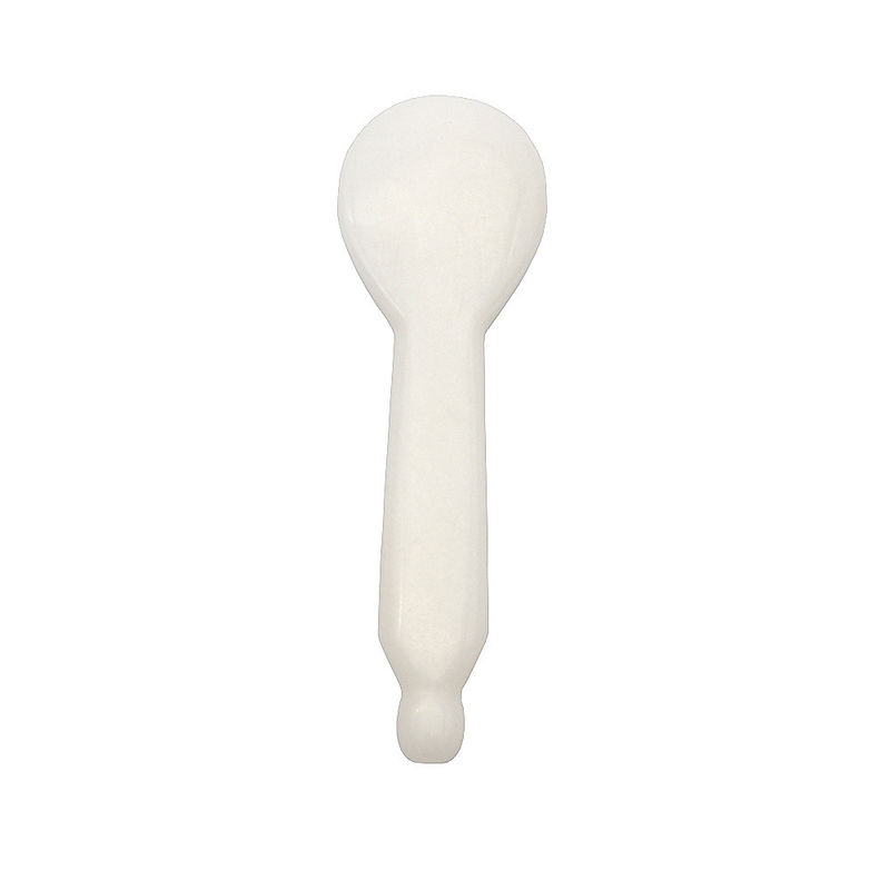 Bastão de Massagem Gua Sha de Jade Branco para Massagem Facial e de Olhos e Sonda de Ponto de Acupuntura de Mão