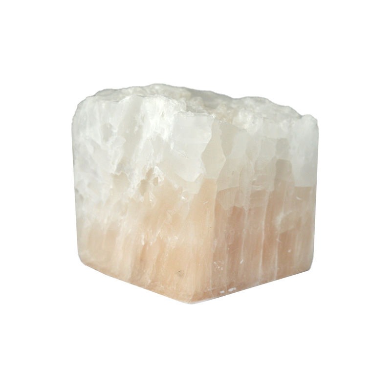 Características regionais Difusor de aroma de óleo essencial em forma de cubo rosa com pedra glaciar de jade de cristal irregular