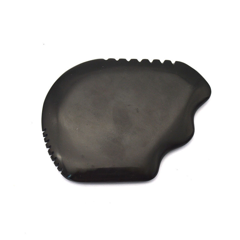 2024 Produto Pedra Bian Negra Facial Jade Guasha Gua Sha Escravação Massagem Ferramenta para SPA Massagem relaxante dos músculos faciais
