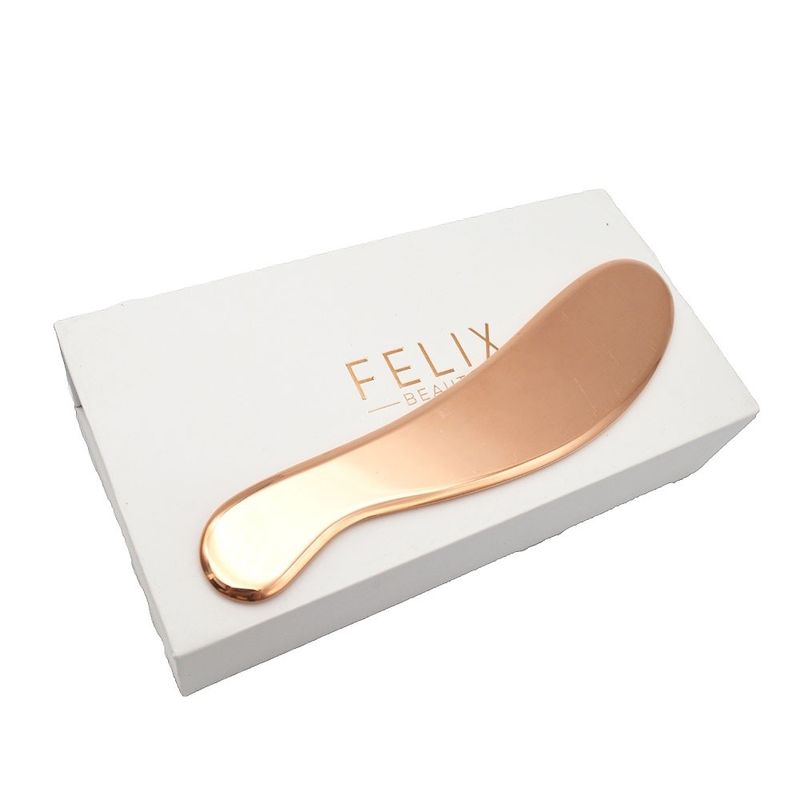 Guasha de cobre Fisioterapia Quiropraxia IAS TM Ferramentas Gua Sha de metal em cor rosa dourada para mobilização de tecidos moles