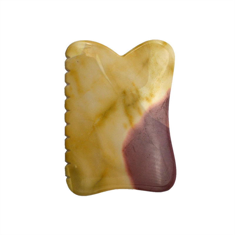 Ferramentas de massagem corporal de estilo chinês Mookaite para beleza Guasha Pedra de raspagem de rosto Gua Sha Pedra de terapia de massagem Ferramenta final