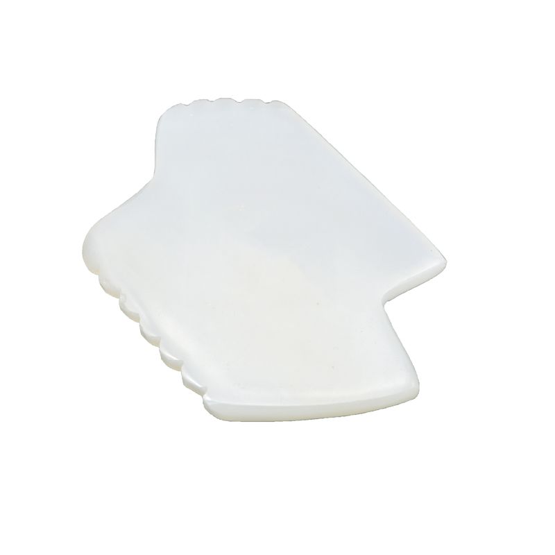 Disponível Logotipo Natural Jade Branco Gua Sha Escrava Terapia Guasha Ferramentas Para Massagem Facial do Corpo Com Fisioterapia Infrarroja