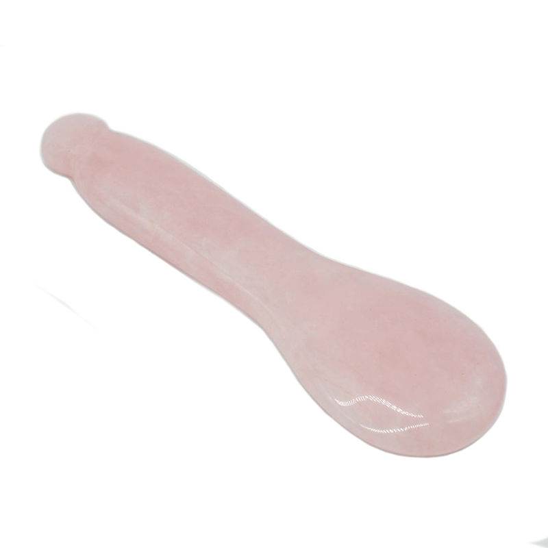 2024 Produtos de tendência Rosa Quartz Stick Stone Gua Sha Pen para Olhos e Rosto Natural Jade Cuidados de Saúde